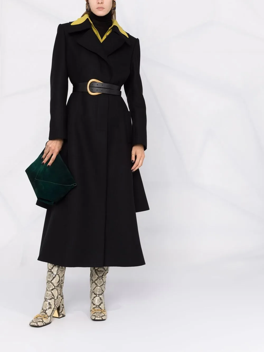 фото Alberta ferretti пальто с оборками