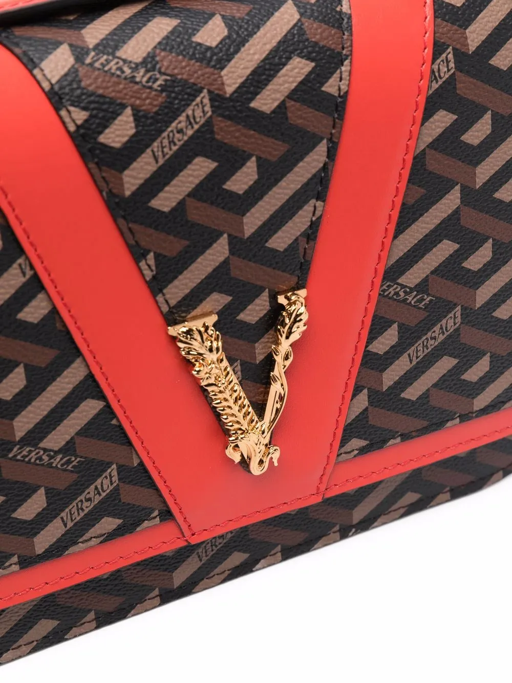 фото Versace сумка через плечо с узором greca