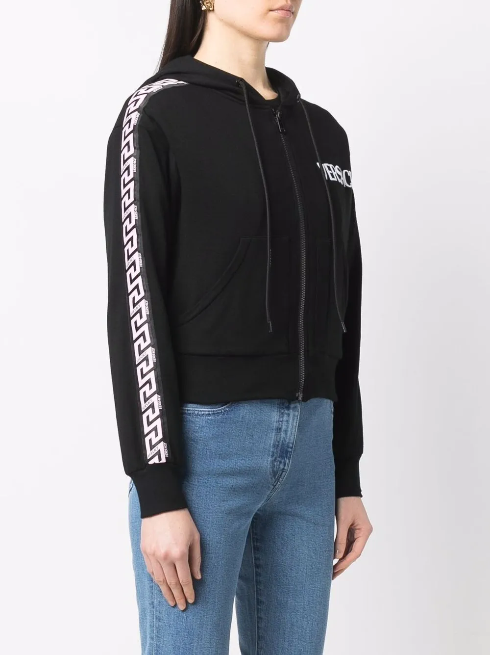 фото Versace худи с узором greca и логотипом