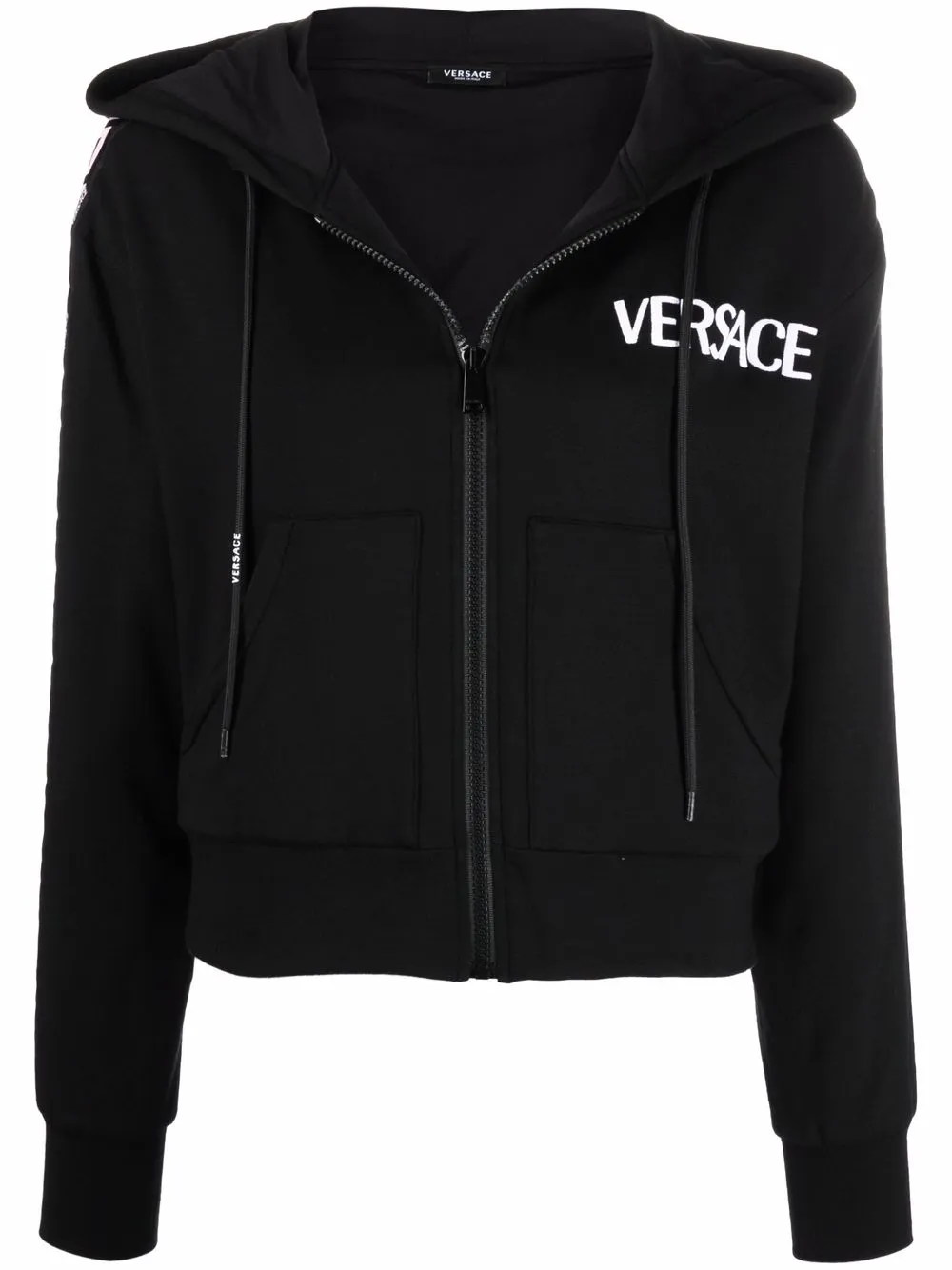 фото Versace худи с узором greca и логотипом