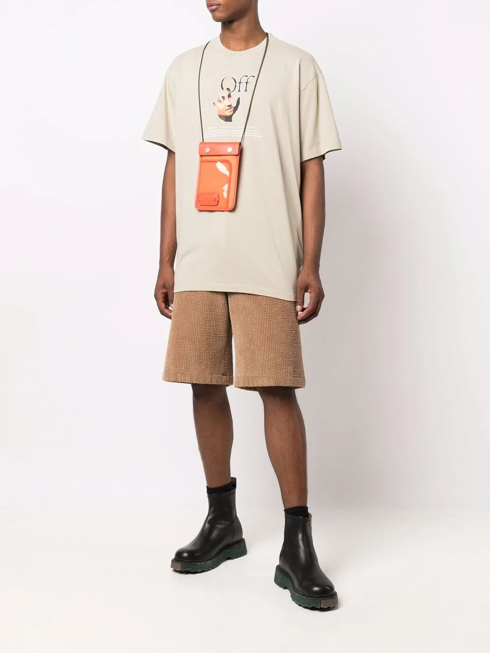 фото Off-white футболка caravaggio с логотипом hands off