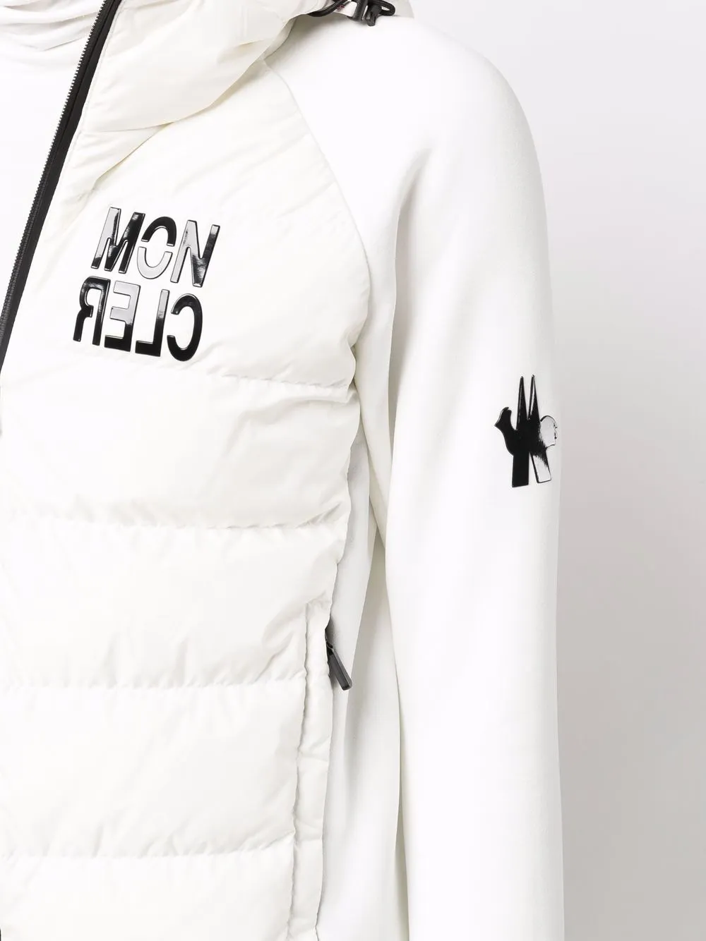 фото Moncler grenoble пуховик с капюшоном и логотипом