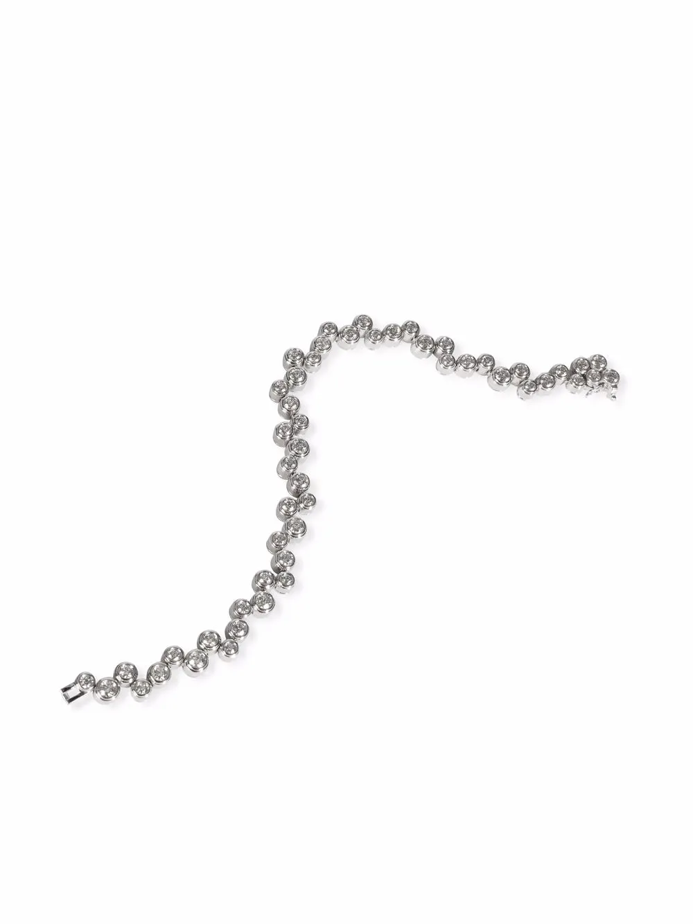 фото Tiffany & co. pre-owned платиновый браслет bubbles с бриллиантами