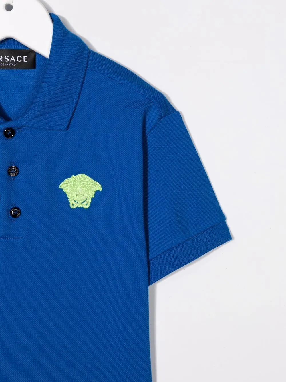 фото Versace kids рубашка поло с логотипом medusa
