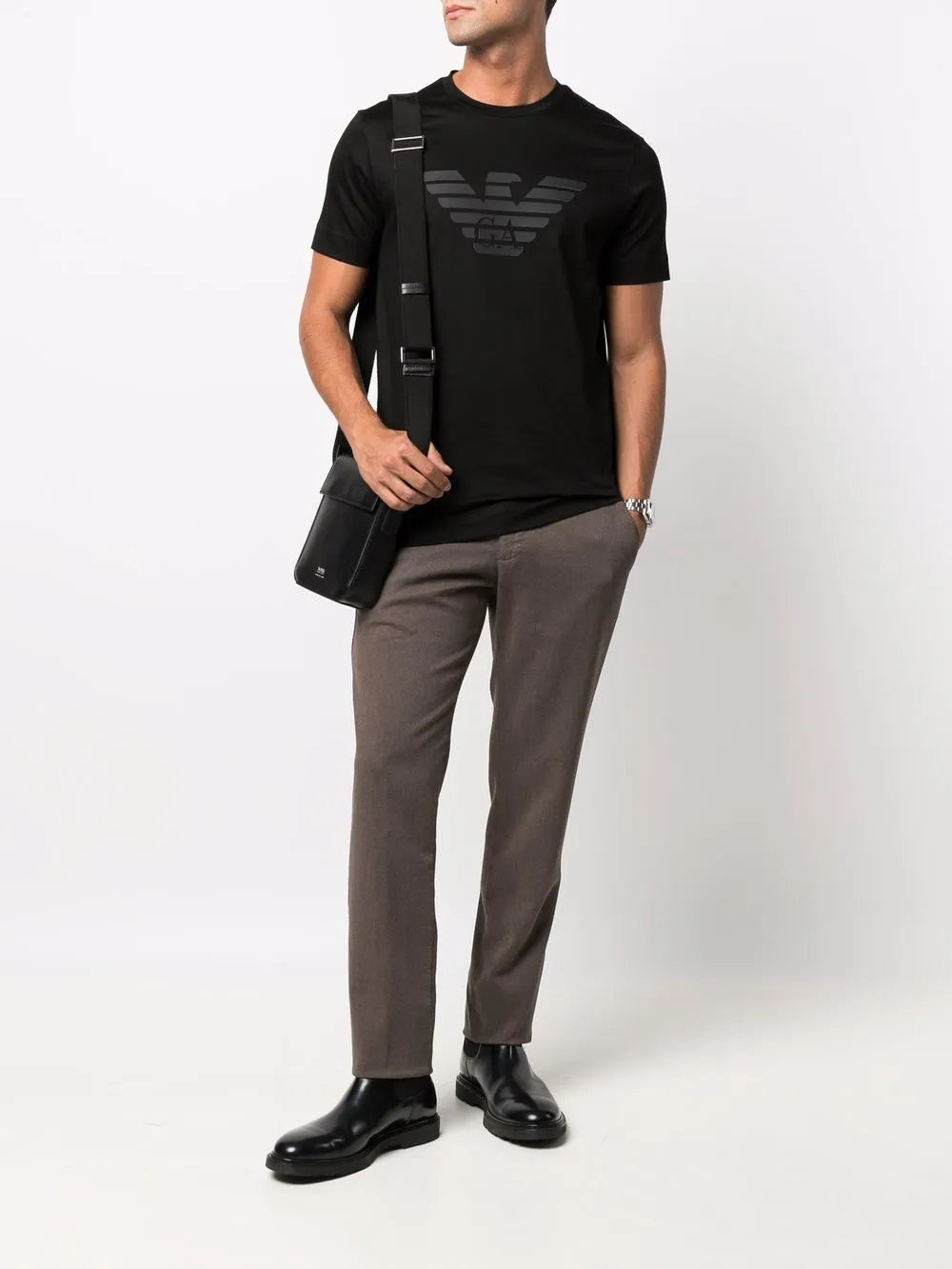 фото Emporio armani футболка с логотипом