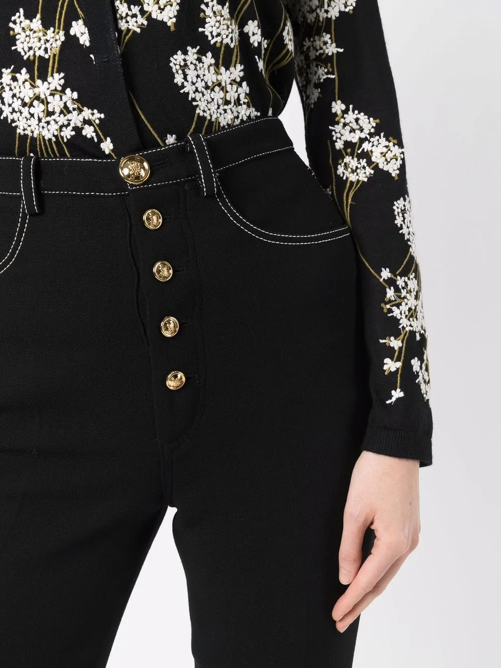 фото Giambattista valli брюки bootcut с завышенной талией