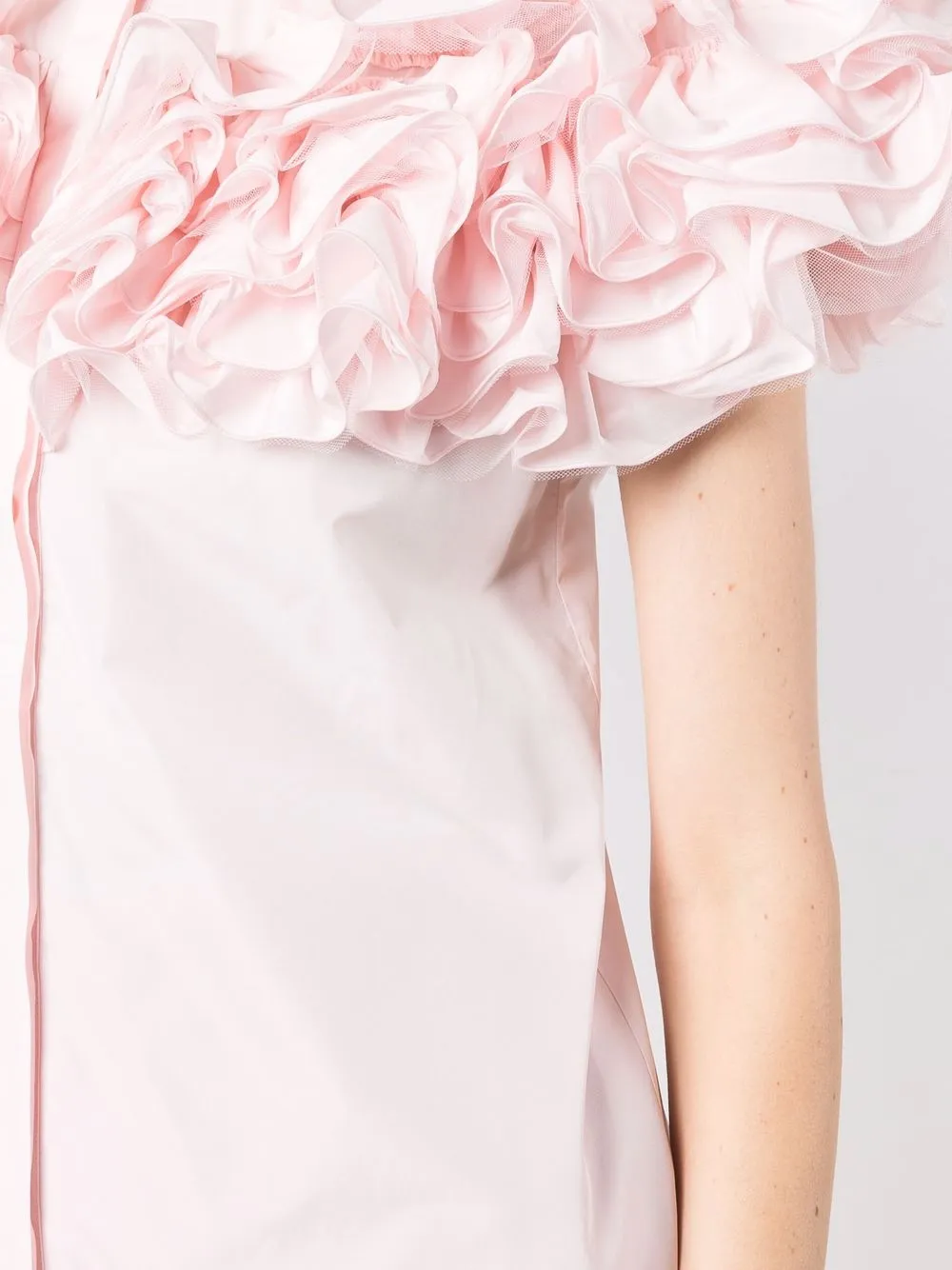 фото Giambattista valli рубашка с короткими рукавами и оборками