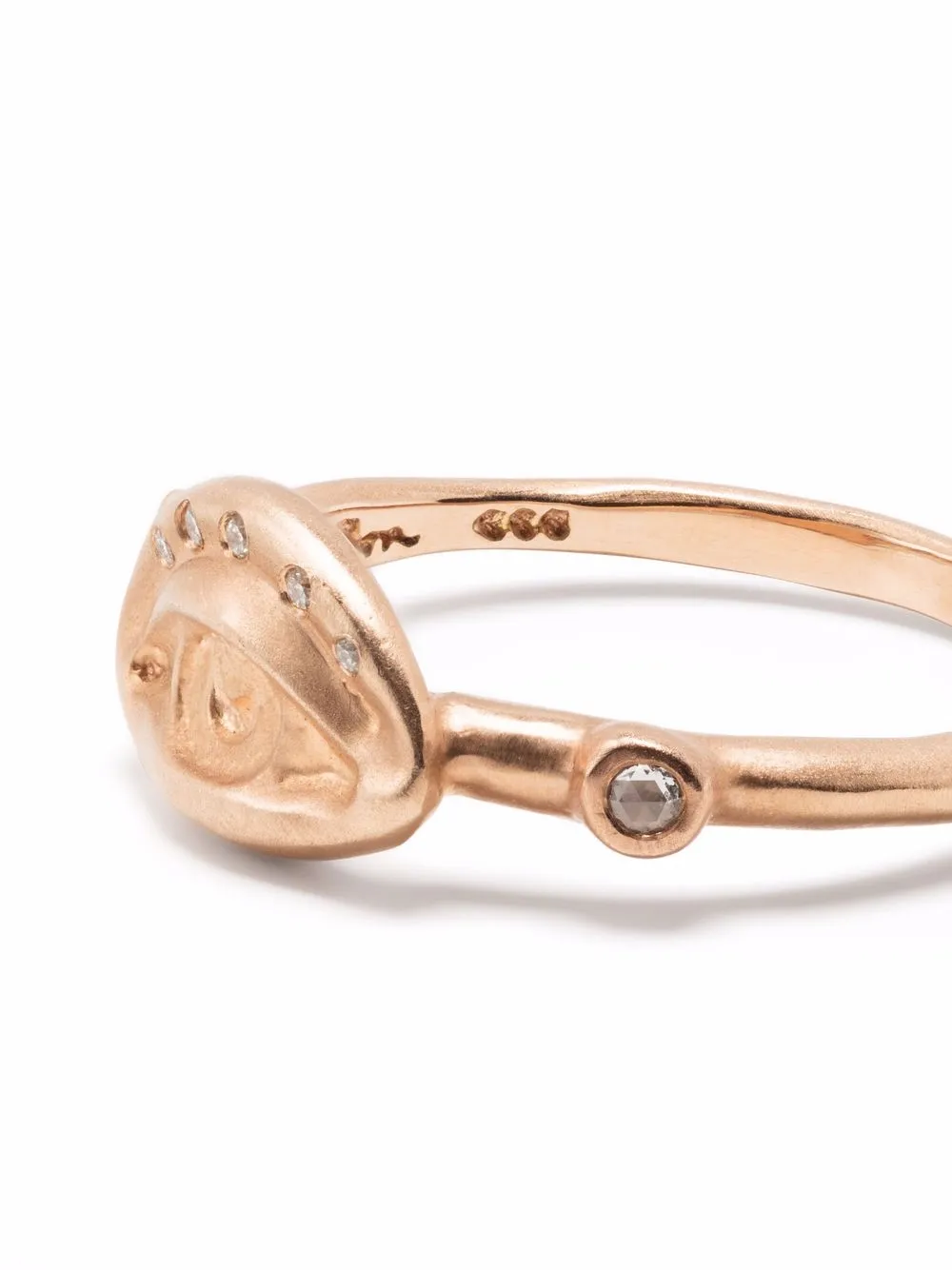 фото Sirciam кольцо alicia's eye из розового золота с бриллиантами