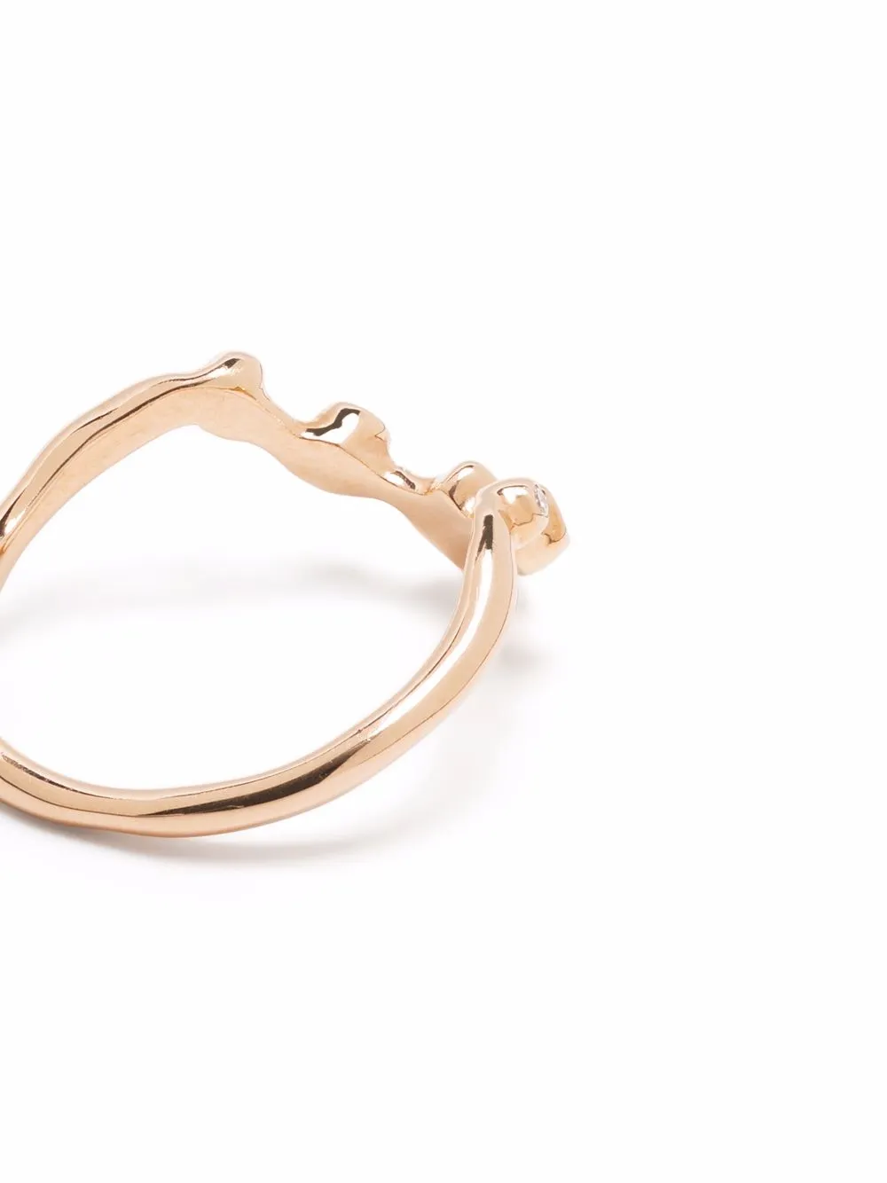 фото Sirciam кольцо ethereal из розового золота с бриллиантами