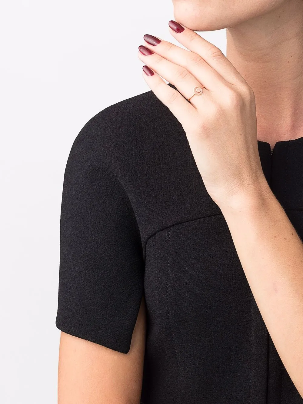 фото Sirciam кольцо little moon из розового золота с бриллиантом