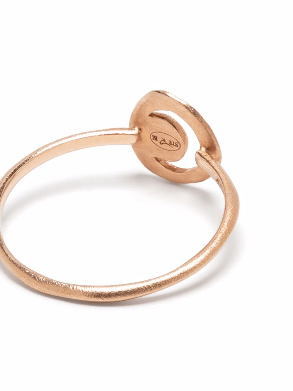 фото Sirciam кольцо little moon из розового золота с бриллиантом