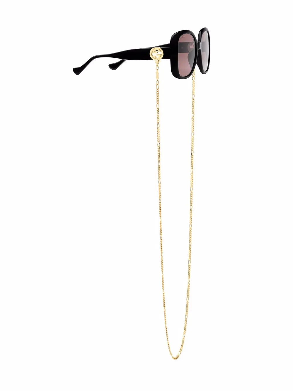 фото Gucci eyewear солнцезащитные очки в массивной оправе с логотипом
