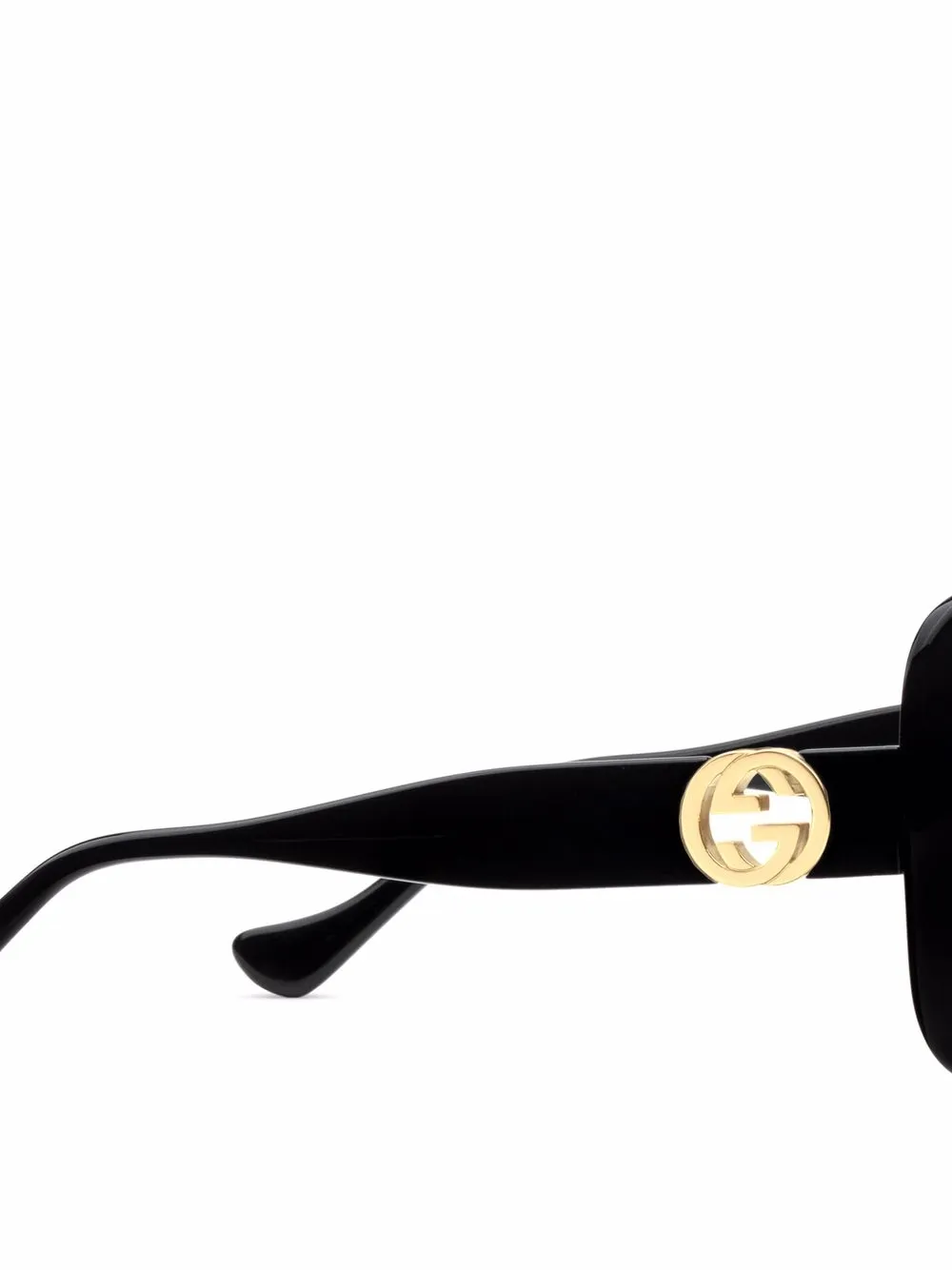 фото Gucci eyewear солнцезащитные очки в массивной оправе с логотипом