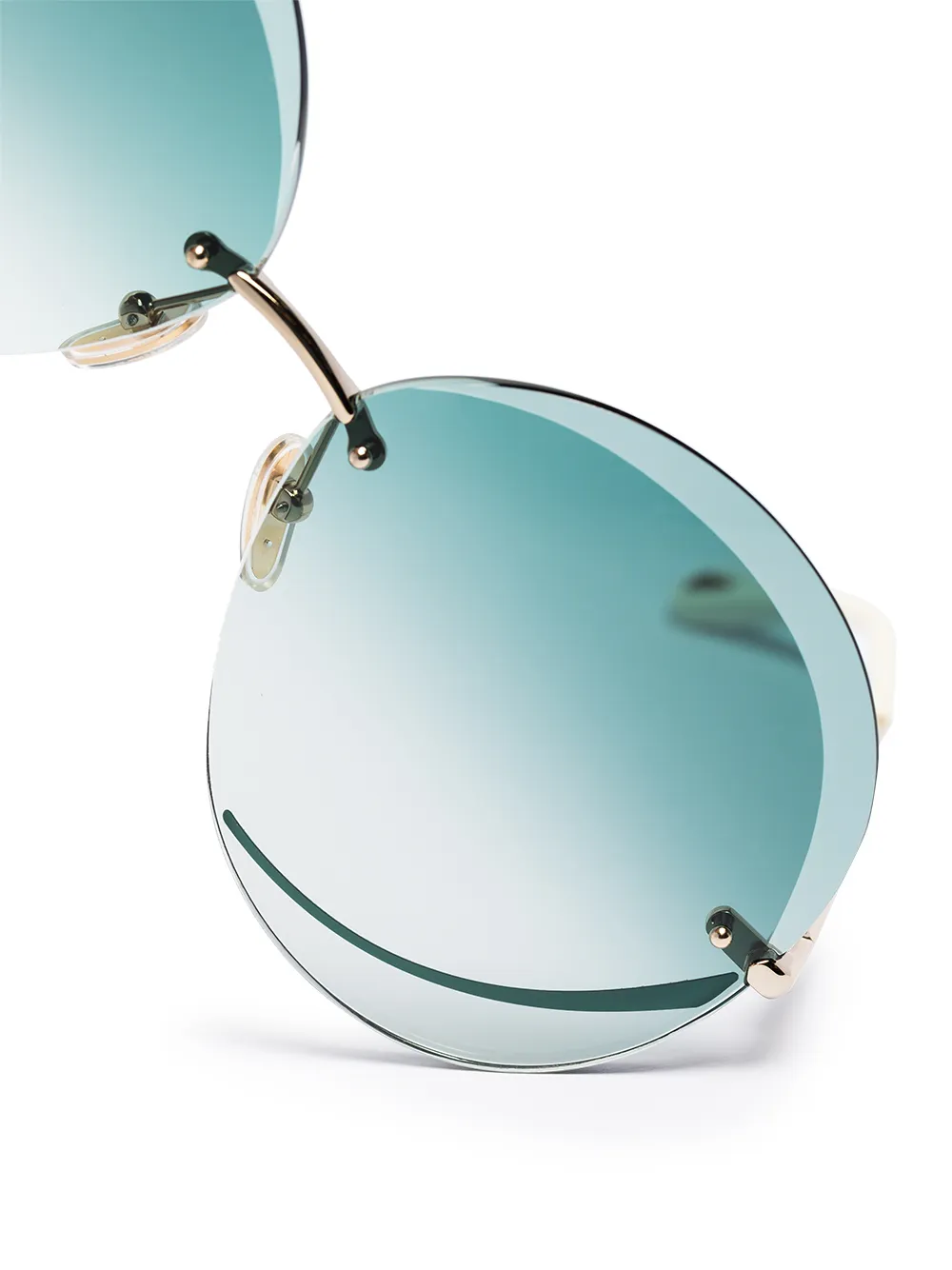 фото Chloé eyewear солнцезащитные очки tayla в массивной оправе