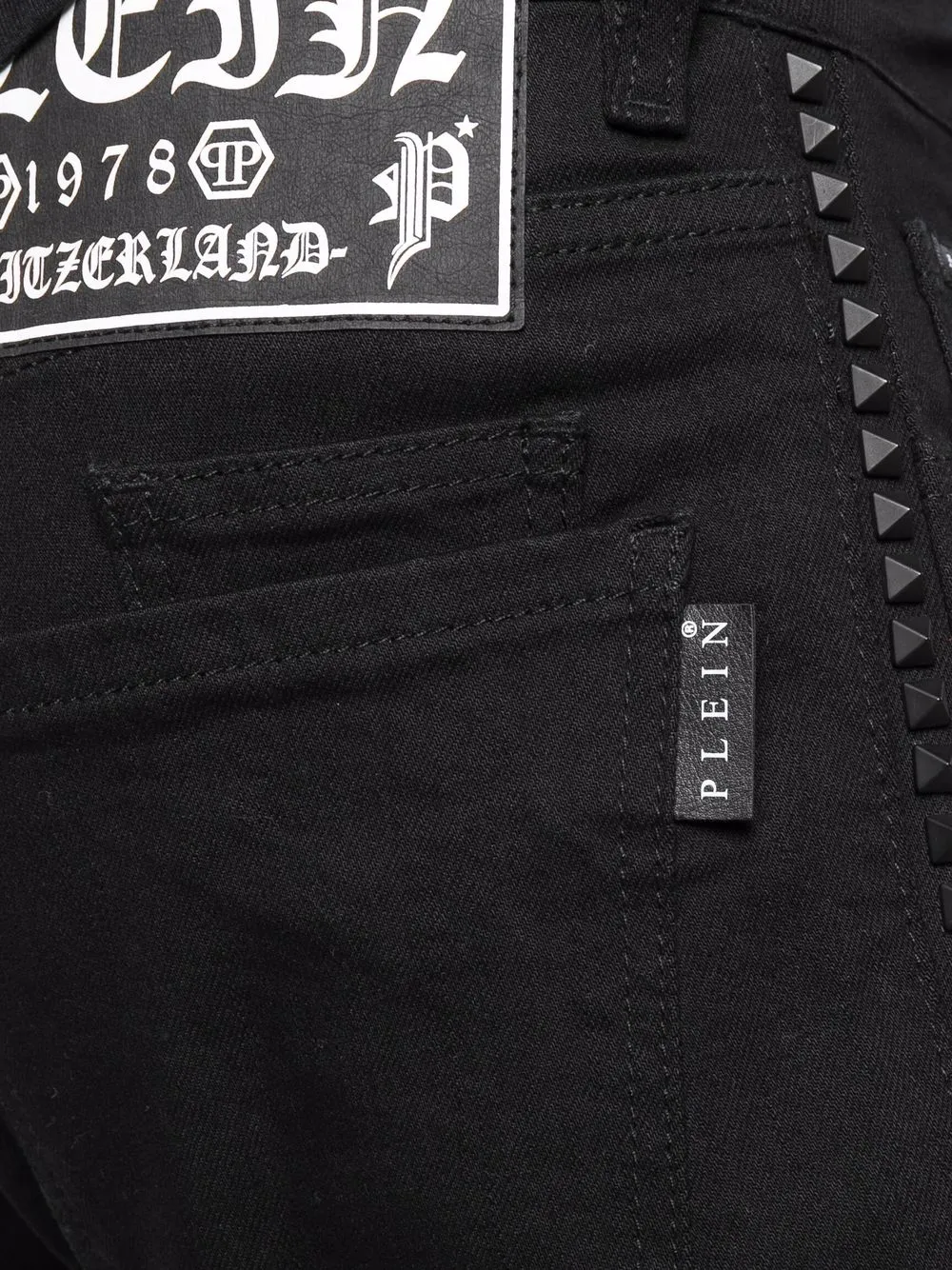фото Philipp plein джинсы скинни с заклепками