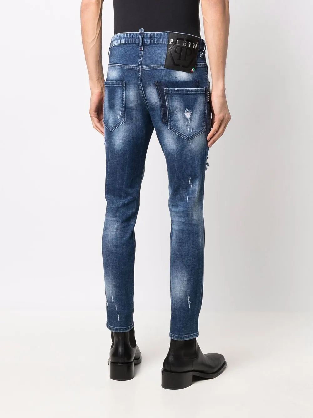 фото Philipp plein джинсы скинни с прорезями