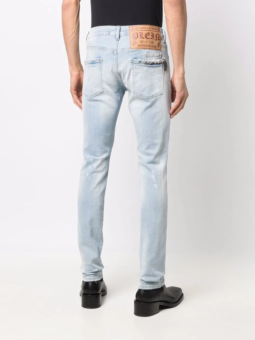 фото Philipp plein джинсы скинни с прорезями