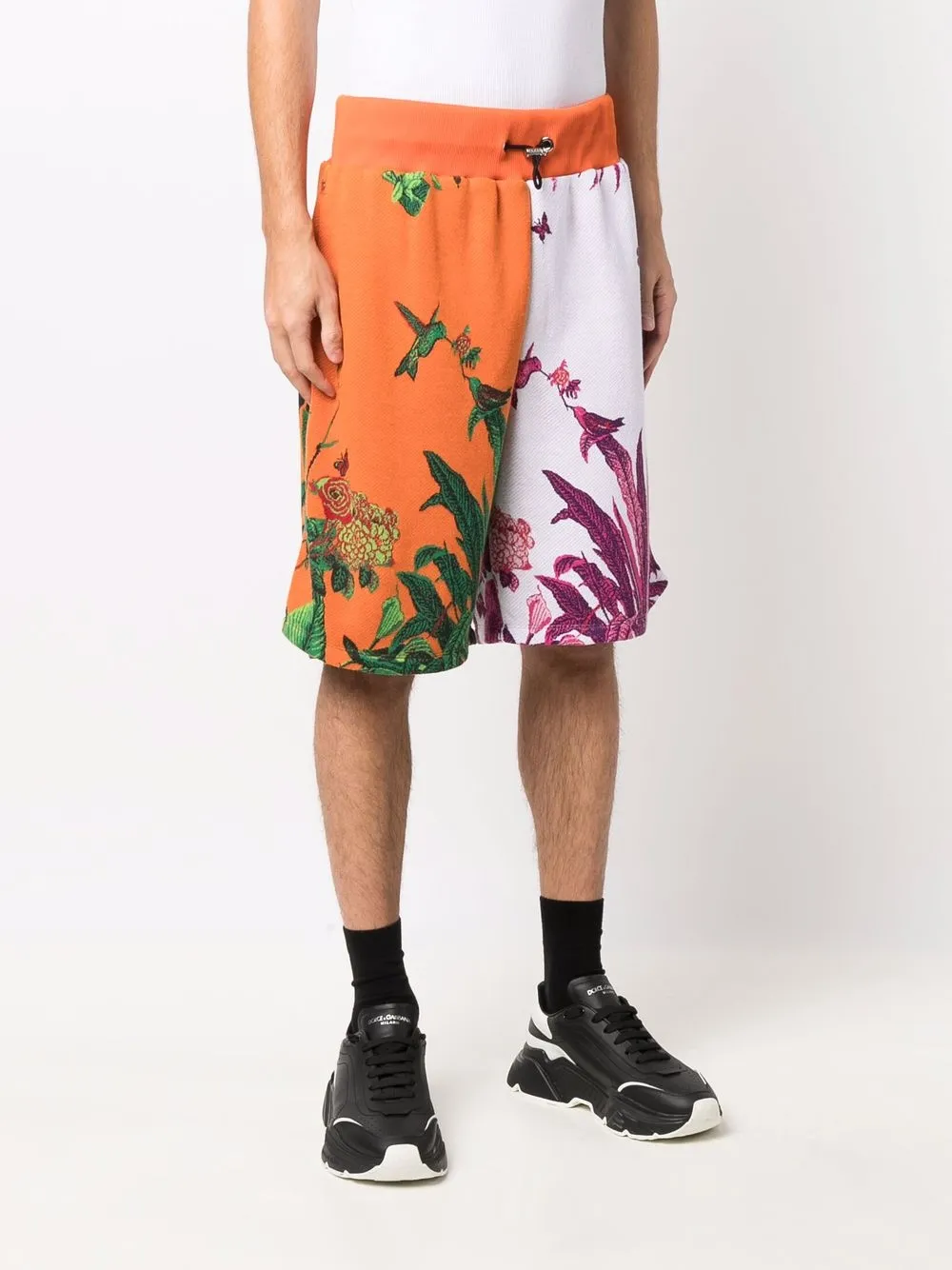 фото Philipp plein спортивные шорты с цветочным принтом