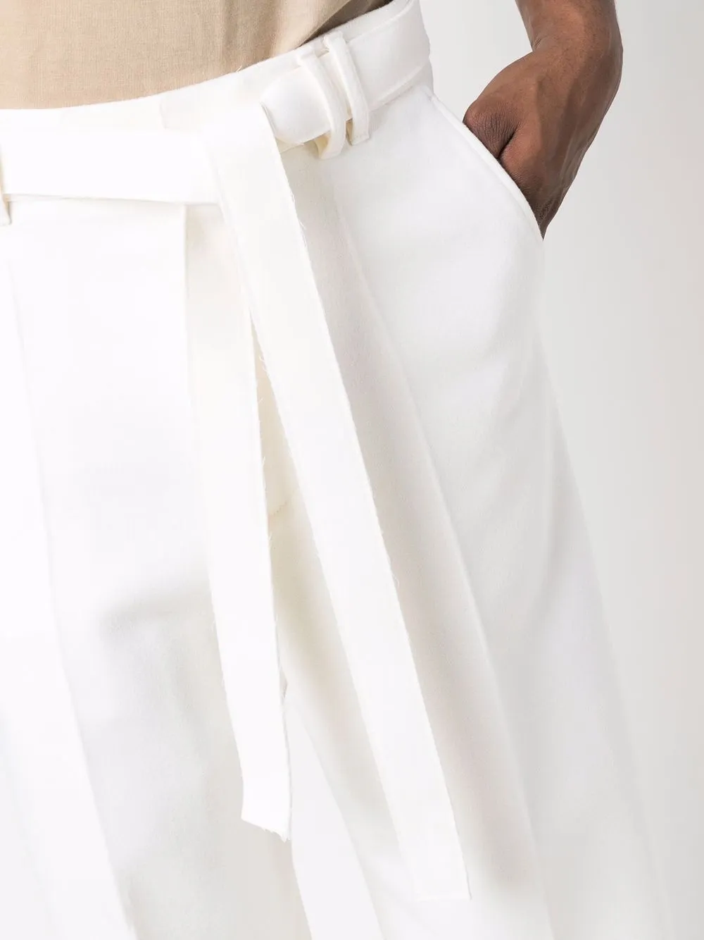 фото Ermenegildo zegna широкие брюки с поясом