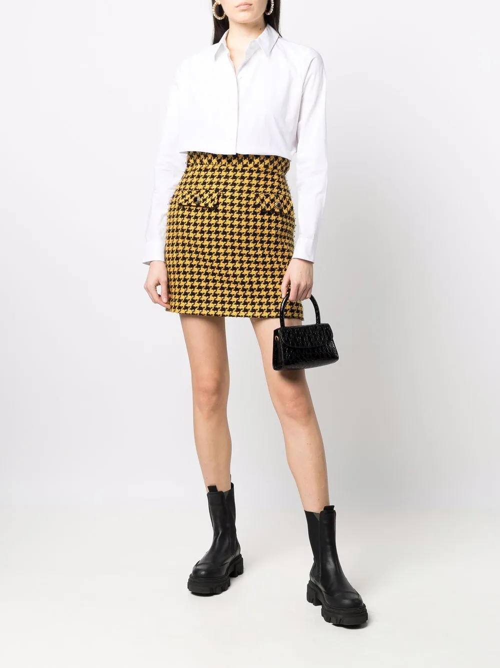 фото Dkny pure рубашка узкого кроя с длинными рукавами