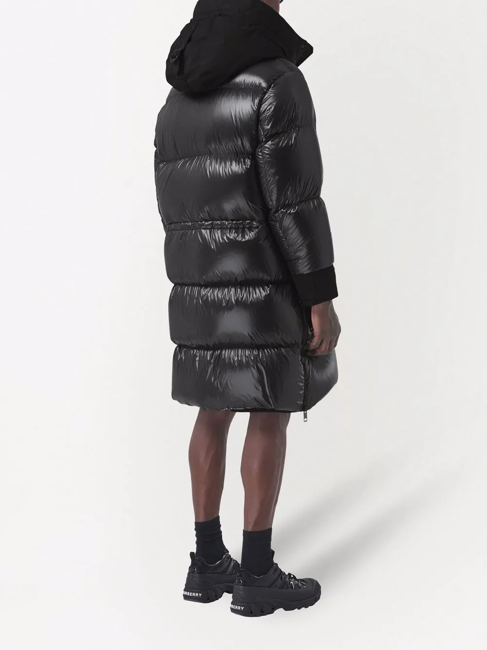 фото Burberry пуховик re:down® с капюшоном