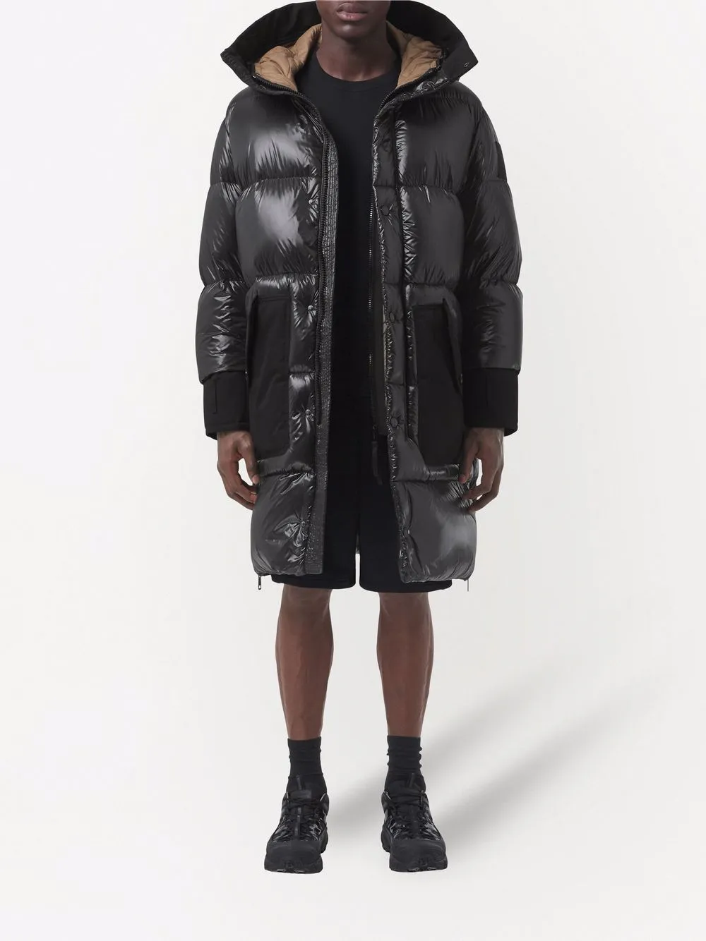 фото Burberry пуховик re:down® с капюшоном