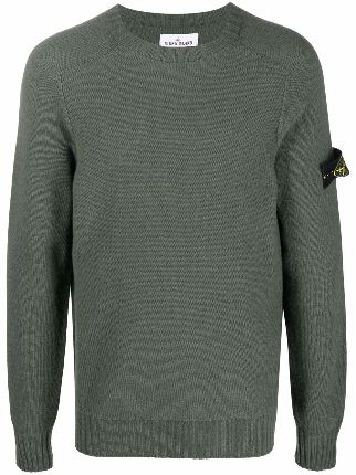 Stone Island Su Ter Decote Careca Patch Farfetch