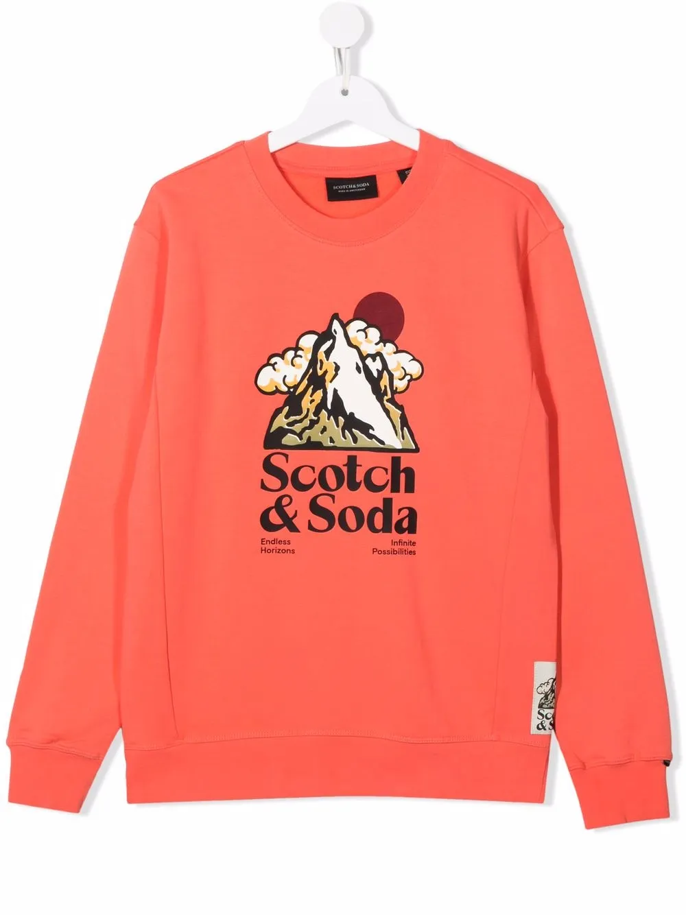 фото Scotch & soda толстовка с круглым вырезом и логотипом