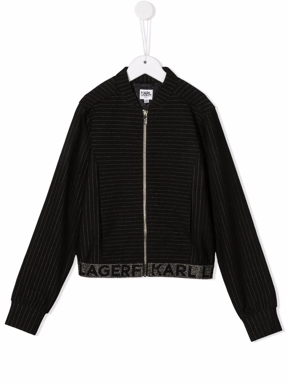 фото Karl lagerfeld kids бомбер на молнии с логотипом