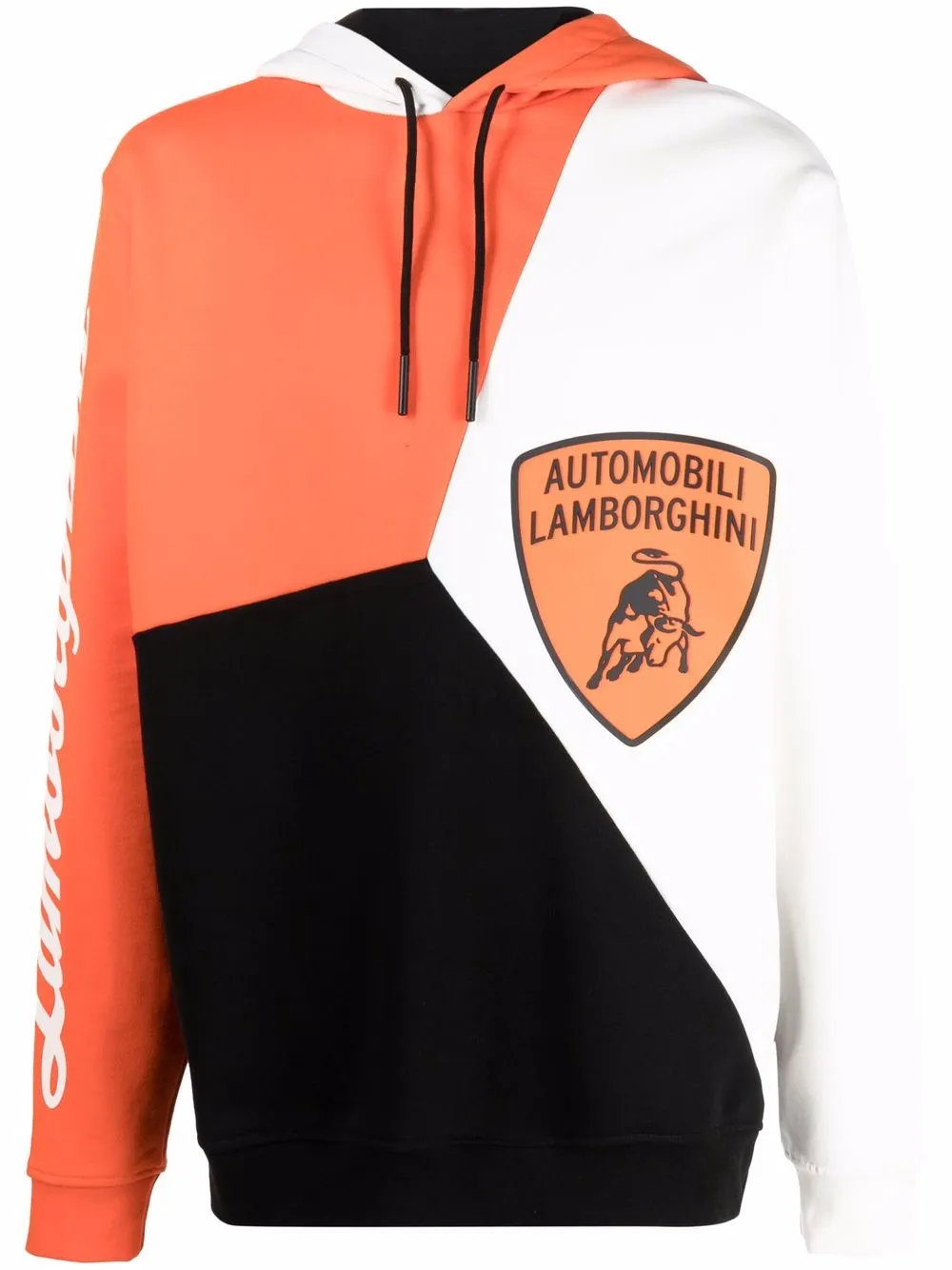 фото Automobili lamborghini худи в стиле колор-блок