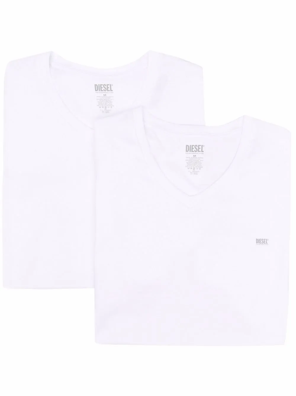 Diesel set of two cotton T-shirts - White