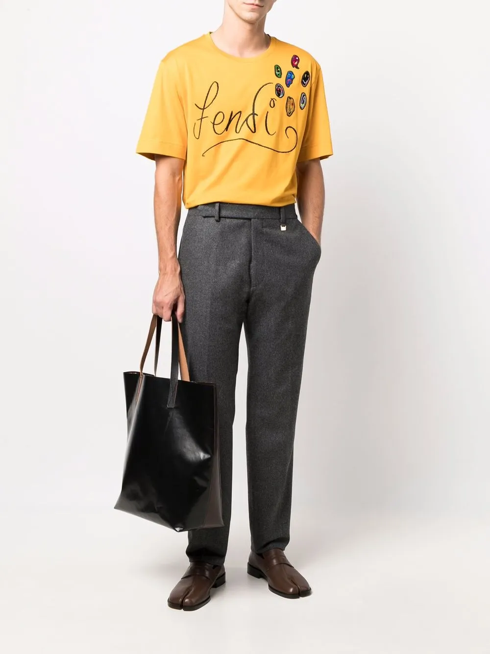 фото Fendi прямые брюки строгого кроя