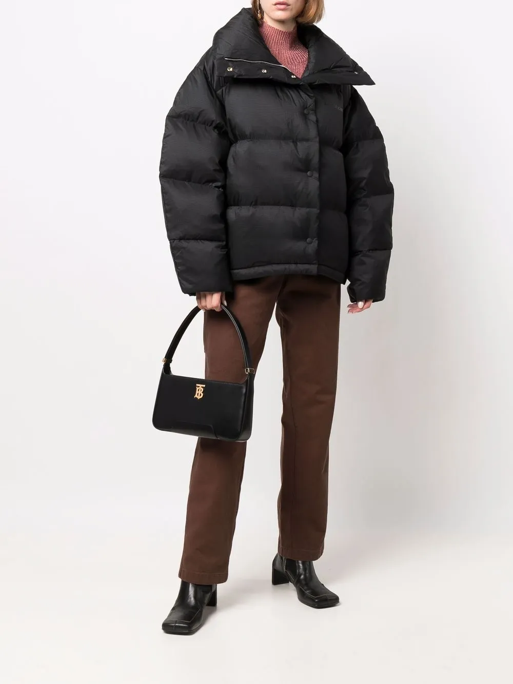 фото Burberry сумка-тоут с монограммой tb