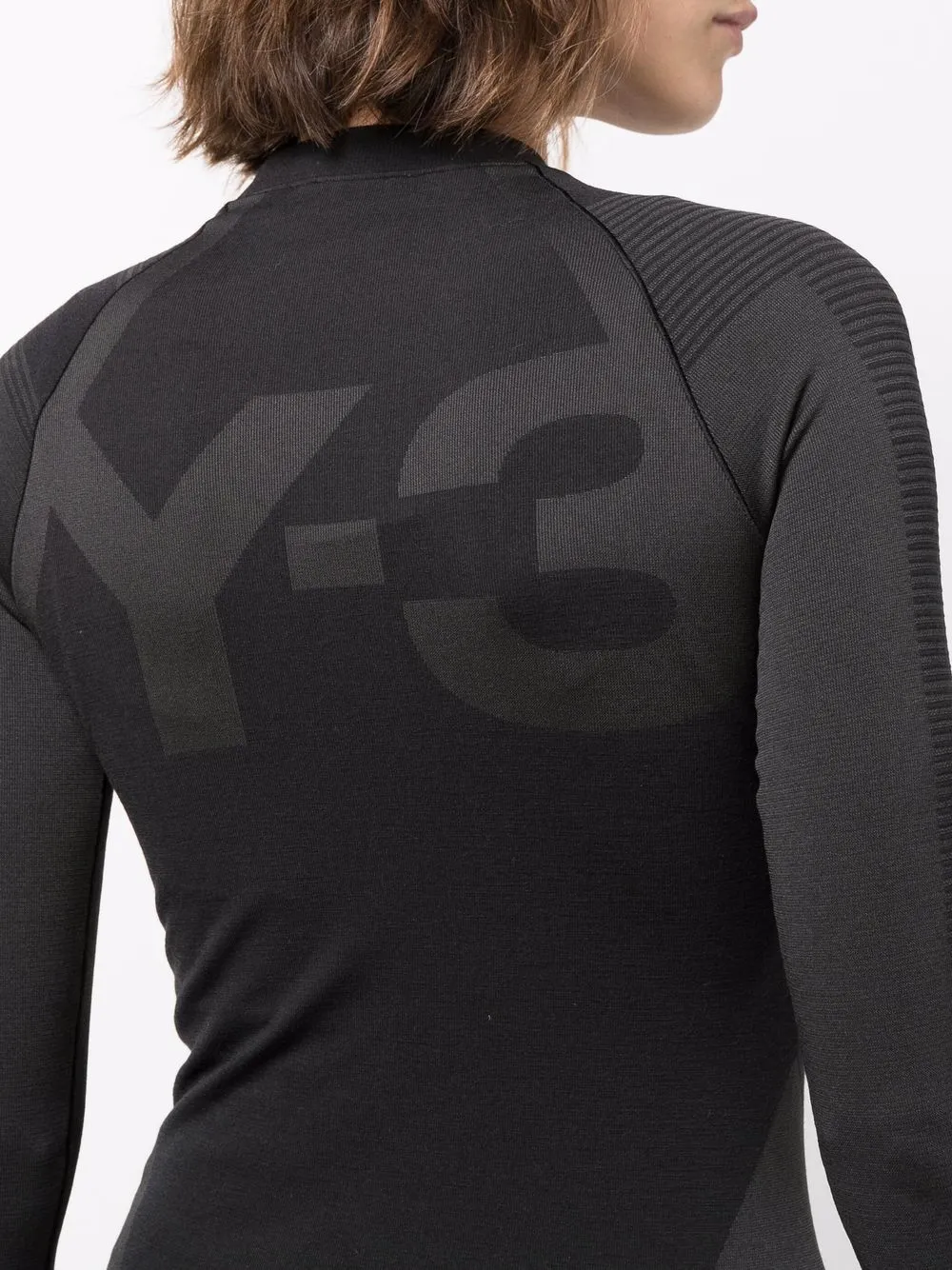 фото Y-3 приталенный топ с логотипом