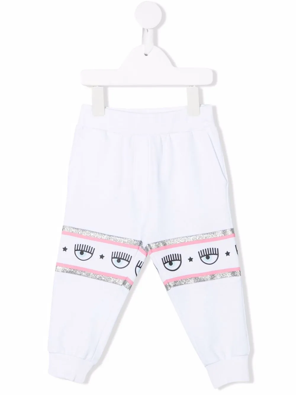 фото Chiara ferragni kids спортивные брюки с логотипом