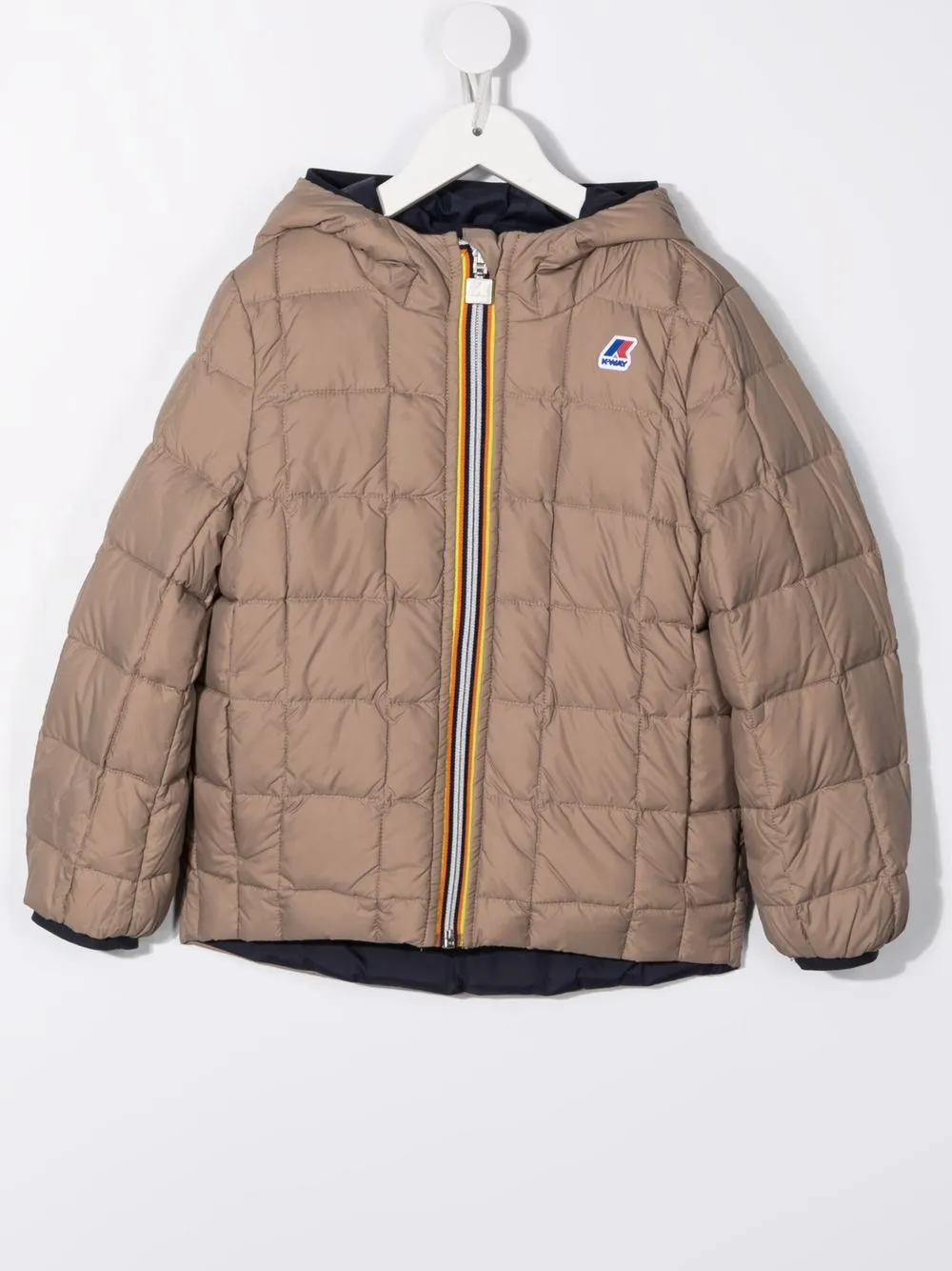 фото K way kids куртка с капюшоном и логотипом