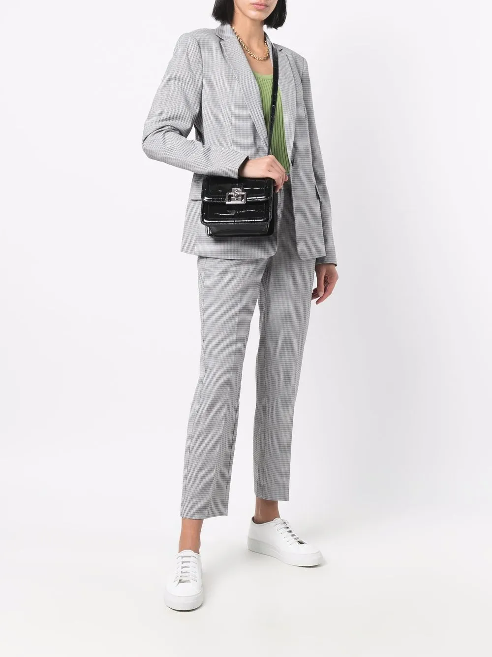фото Furla сумка-сэтчел с тиснением под крокодила