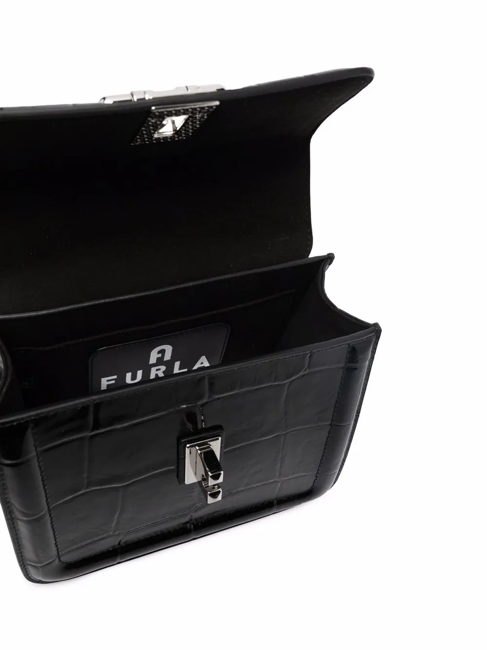фото Furla сумка-сэтчел с тиснением под крокодила