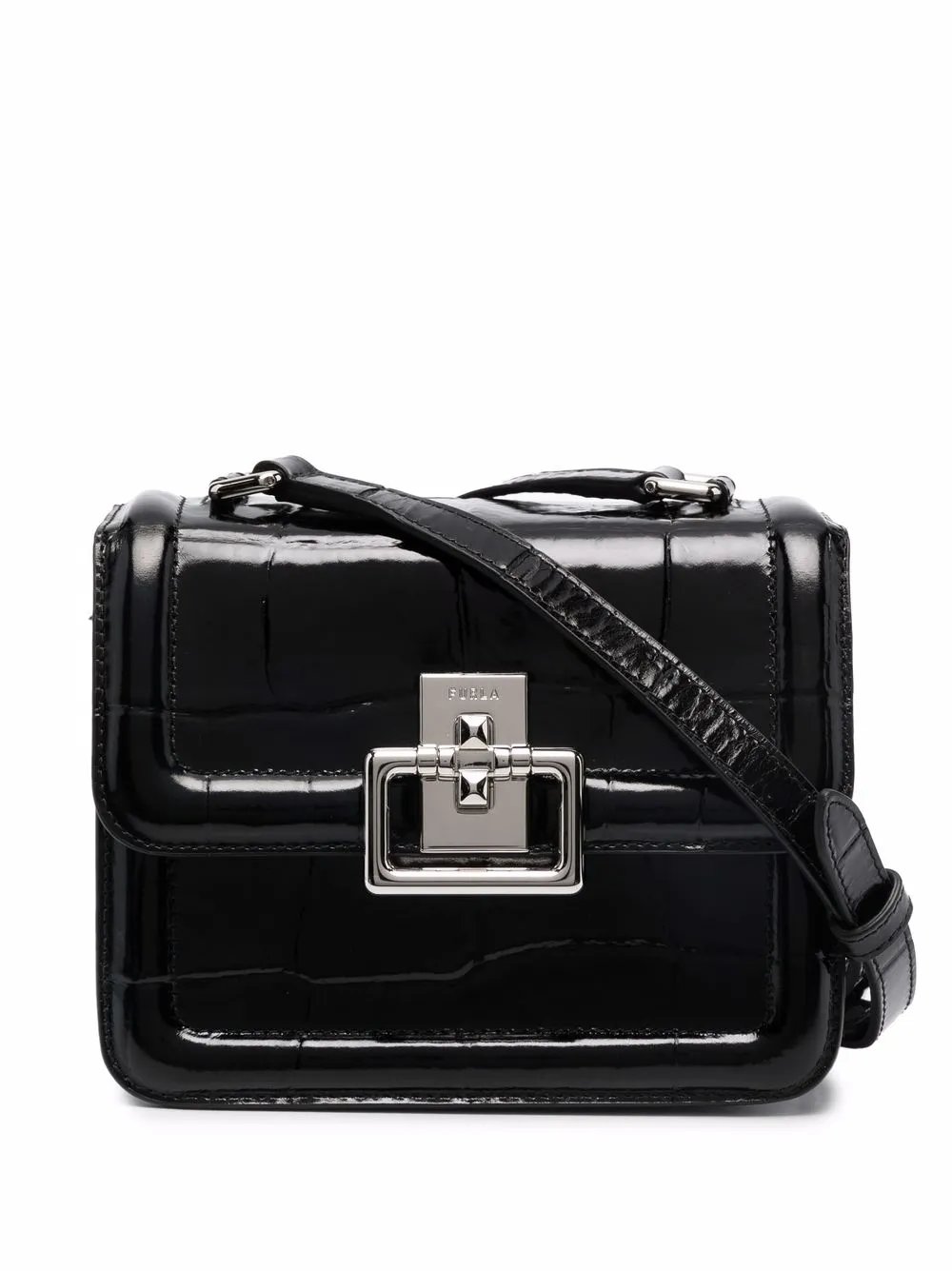 фото Furla сумка-сэтчел с тиснением под крокодила