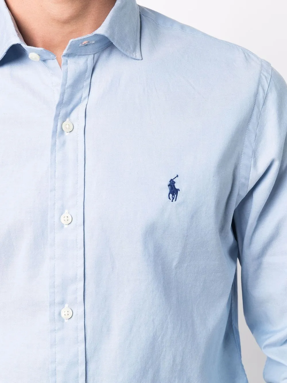 фото Polo ralph lauren рубашка с длинными рукавами и вышивкой