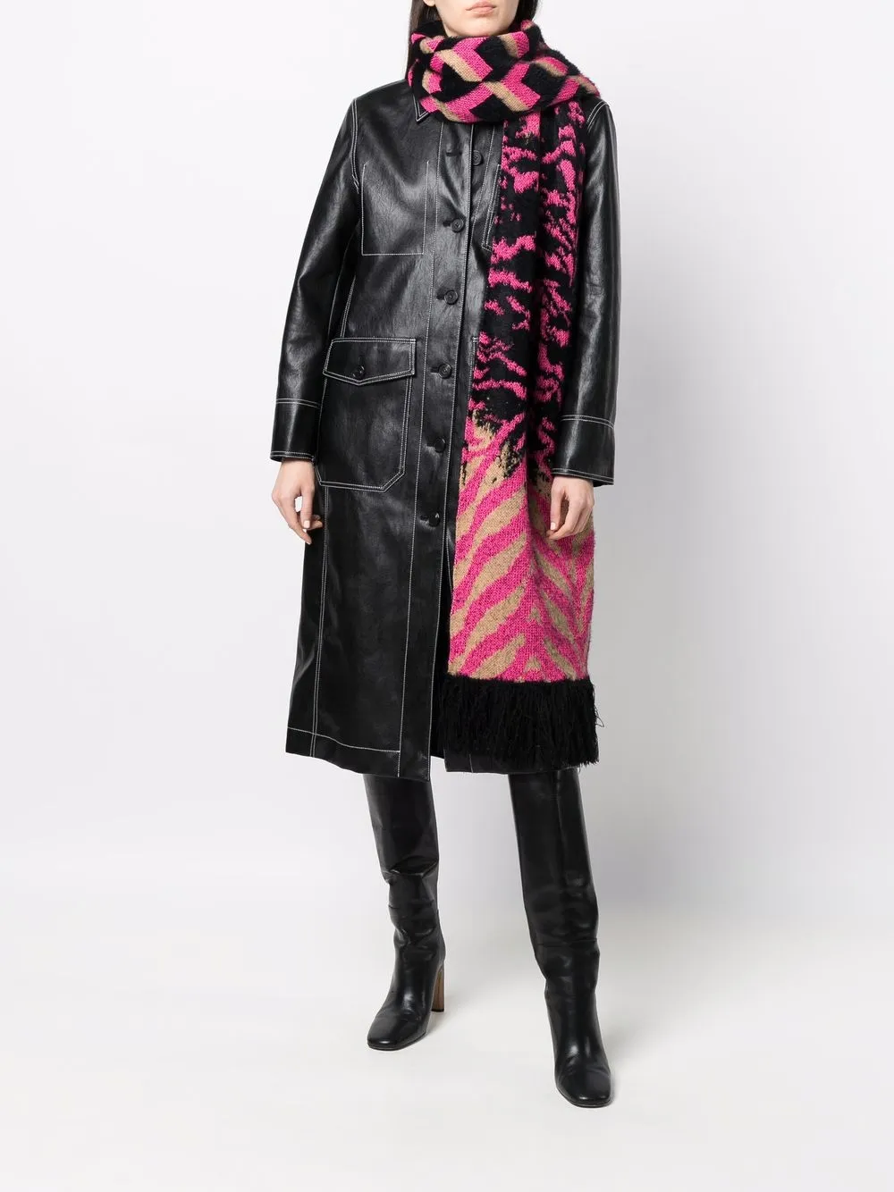 фото Dvf diane von furstenberg шарф с принтом
