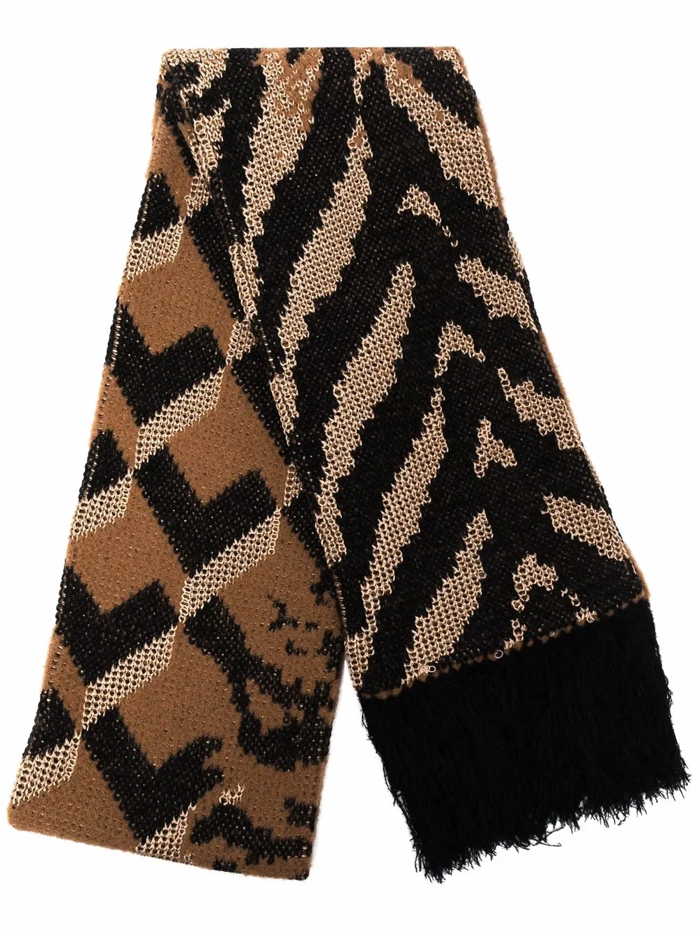 фото Dvf diane von furstenberg шарф с зебровым принтом