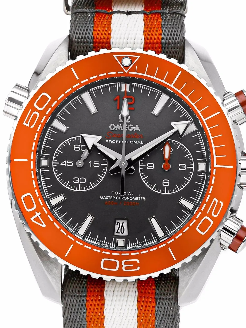 фото Omega наручные часы seamaster planet ocean 600m chronograph pre-owned 45 мм 2020-го года