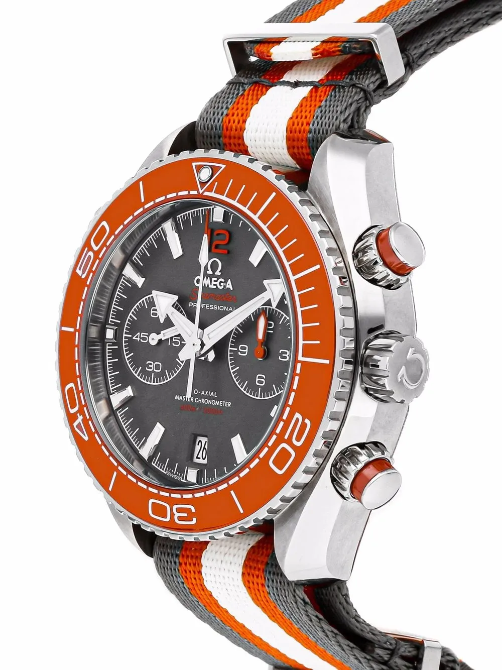 фото Omega наручные часы seamaster planet ocean 600m chronograph pre-owned 45 мм 2020-го года