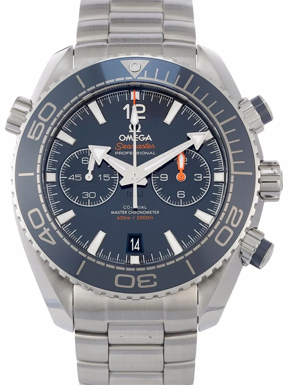 фото Omega наручные часы seamaster planet ocean 600m pre-owned 45.5 мм 2021-го года