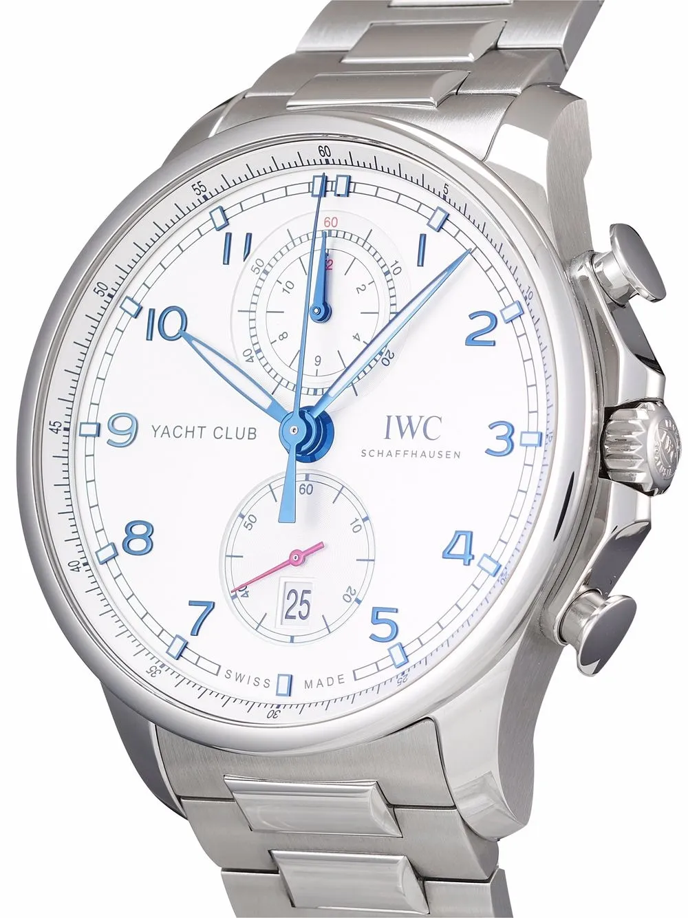 фото Iwc schaffhausen наручные часы portugieser yacht club chronograph pre-owned 44.6 мм 2021-го года