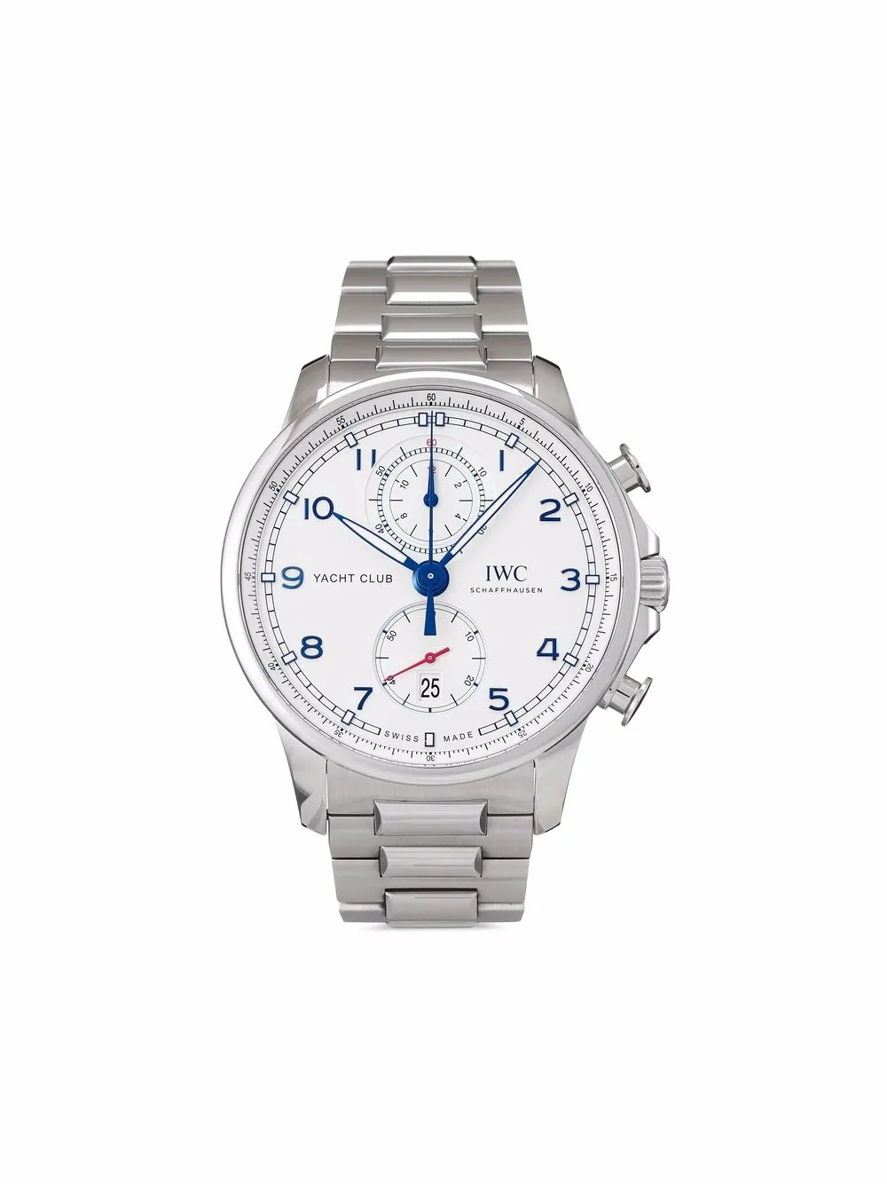 фото Iwc schaffhausen наручные часы portugieser yacht club chronograph pre-owned 44.6 мм 2021-го года