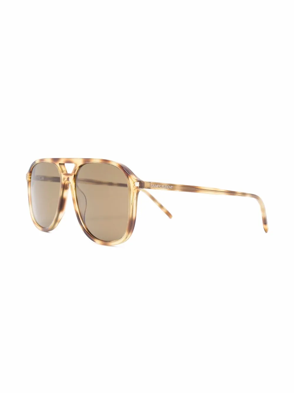 фото Saint laurent eyewear солнцезащитные очки-авиаторы черепаховой расцветки