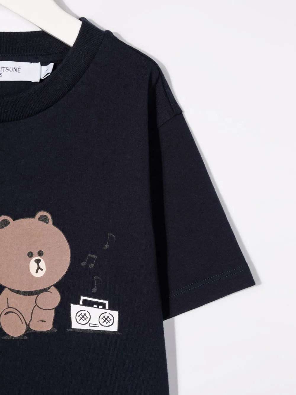 фото Maison kitsune kids футболка с графичным принтом