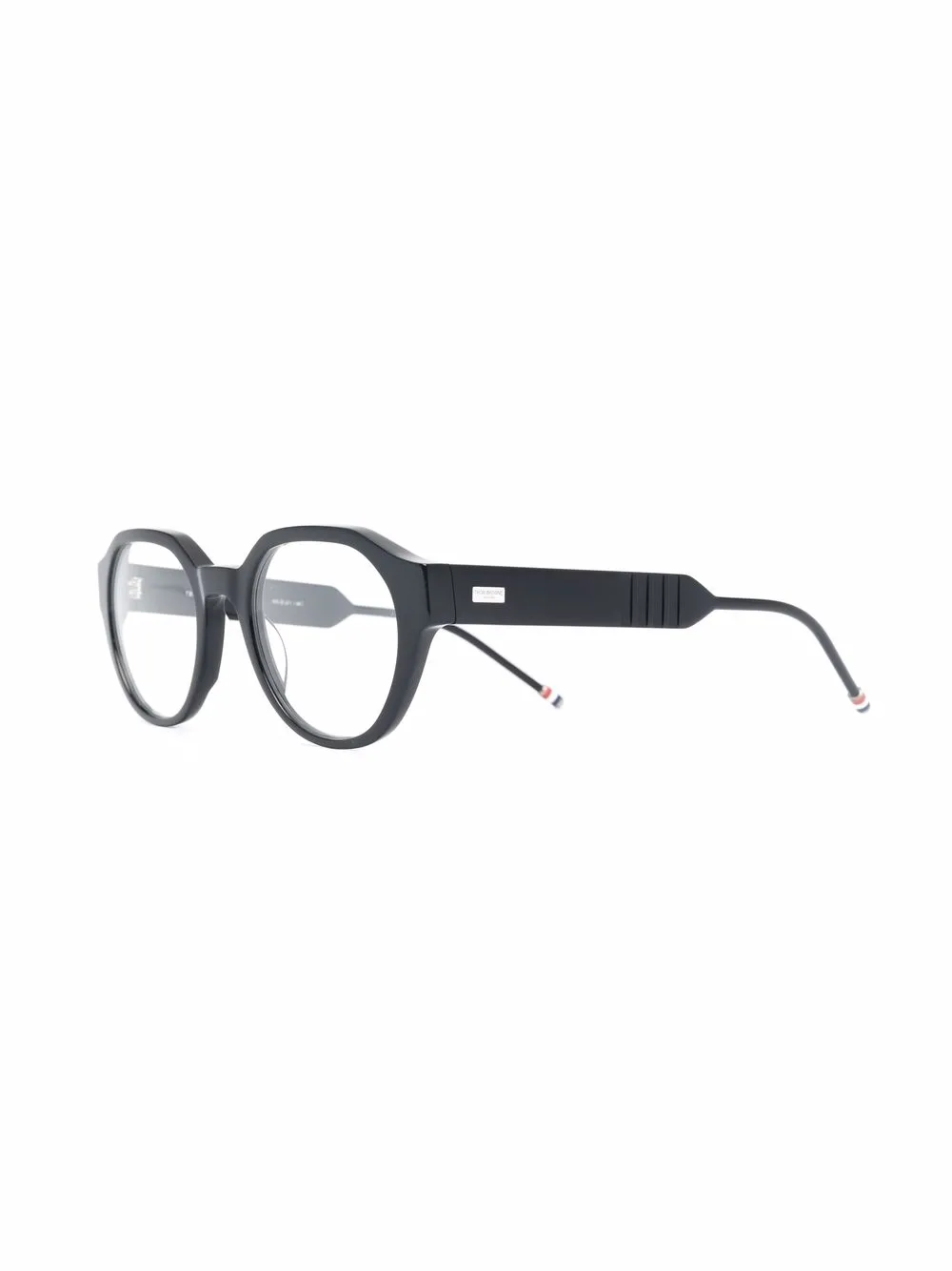 фото Thom browne eyewear очки в круглой оправе с полосками rwb